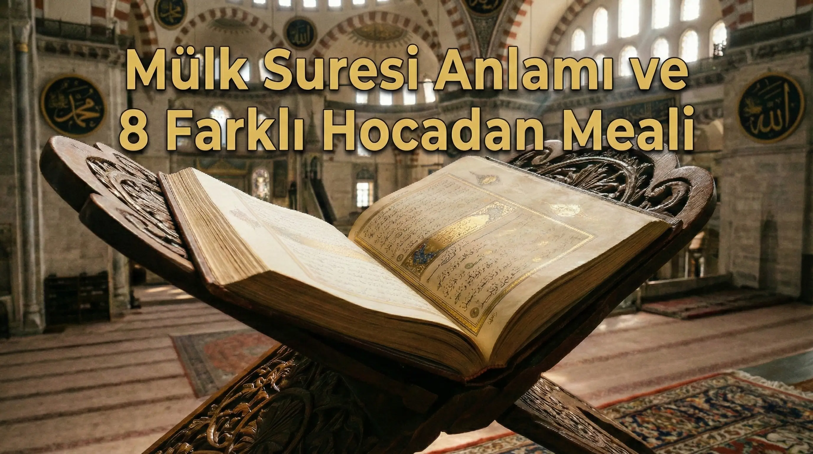 Mülk Suresi Anlamı ve 8 Farklı Hocadan Meali